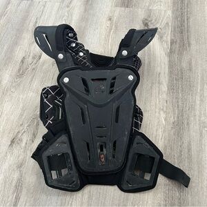 EVS F2 Roost Guard Motocross Dirt Bike Deflector Youth Medium Black